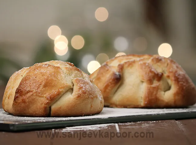 Apple Dumpling with Date Butter
