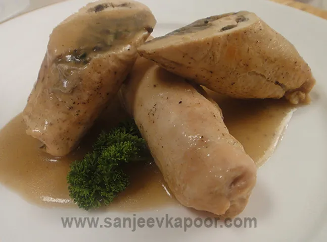 Chicken Roulade with Mushrooms