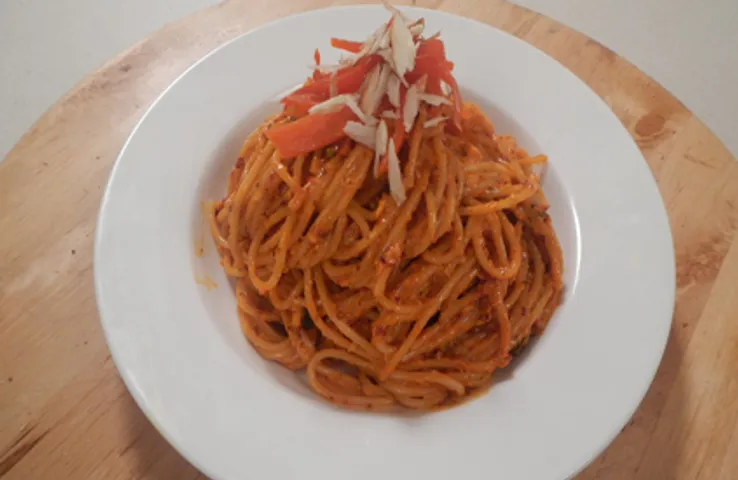 Roasted Pepper Spaghetti