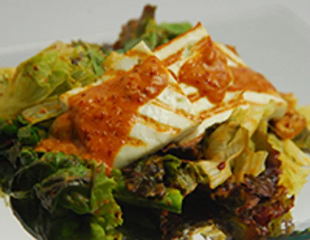 Grilled Paneer Salad with Garlic Confit-Cook Smart