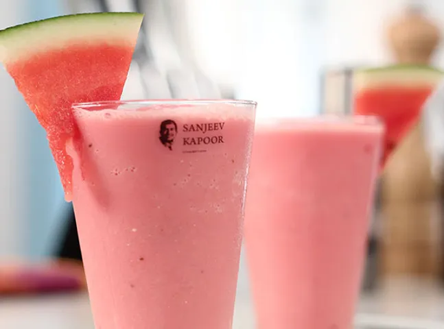 Watermelon and Rose Smoothie