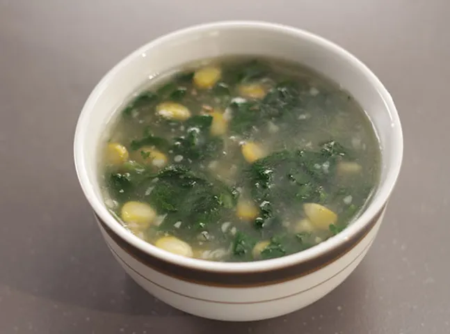 Spinach and Corn Soup-SK Khazana