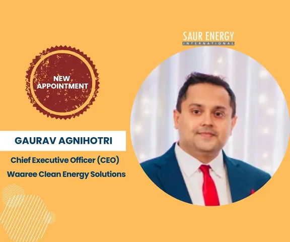Gaurav Agnihotri Chief Executive Officer of Waaree Clean Energy Solutions