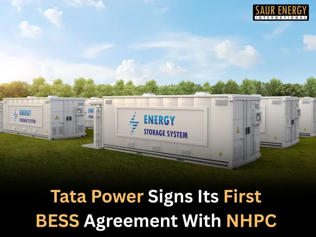 Tata Power Signs Its First  BESS Agreement With NHPC