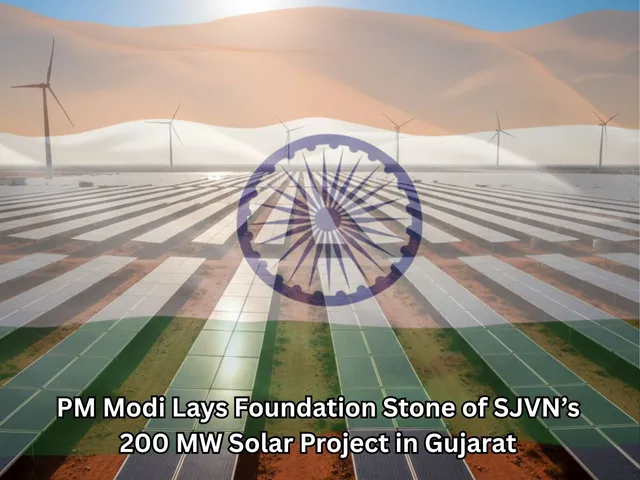 PM Modi Lays Foundation Stone of SJVN’s 200 MW Solar Project in Gujarat
