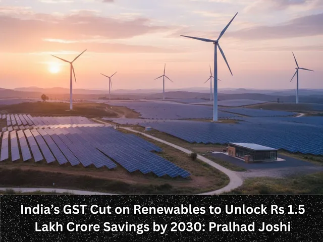 India’s GST Cut on Renewables to Unlock Rs 1.5 Lakh Crore Savings by 2030 Pralhad Joshi