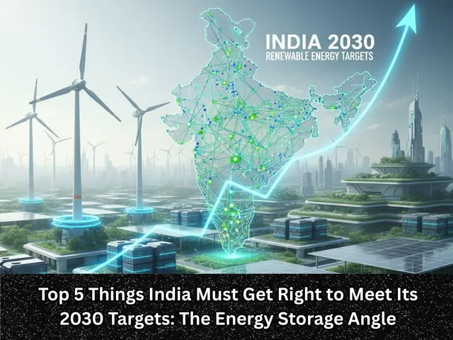 Top 5 Things India Must Get Right to Meet Its 2030 Targets The Energy Storage Angle
