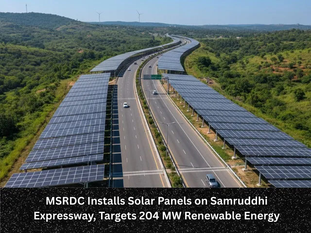 MSRDC Installs Solar Panels Samruddhi Expressway, Targets 204 MW Clean and Renewable Energy