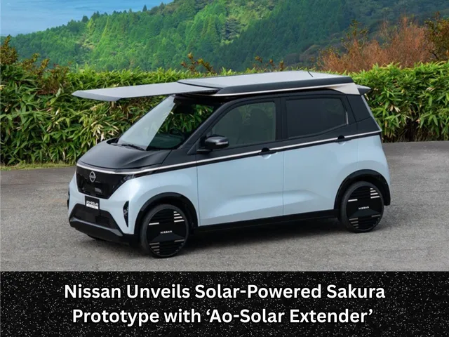 Nissan Unveils Solar Powered Sakura Prototype with ‘Ao-Solar Extender’