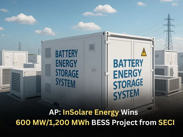AP InSolare Energy Wins   600 MW1,200 MWh BESS Project from SECI