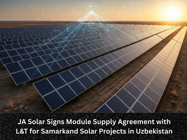 JA Solar Signs Module Supply Agreement with L&T for Samarkand Solar Projects in Uzbekistan