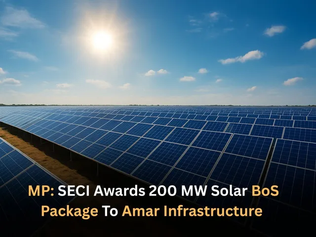 Madhya Pradesh SECI Awards 200 MW Solar BoS Package To Amar Infrastructure