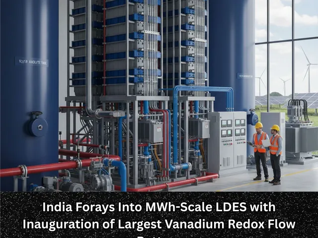 India Forays Into MWh-Scale LDES with Inauguration of Largest Vanadium Redox Flow Battery