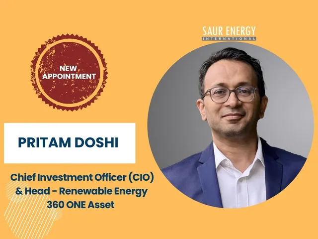 Pritam Doshi, 360 ONE Asset   Chief Investment Officer (CIO)   & Head - Renewable Energy