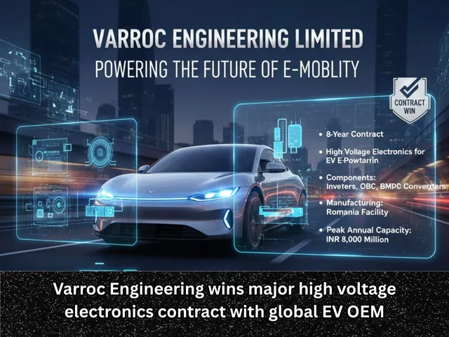 Varroc Engineering wins major high voltage electronics contract with global EV OEM
