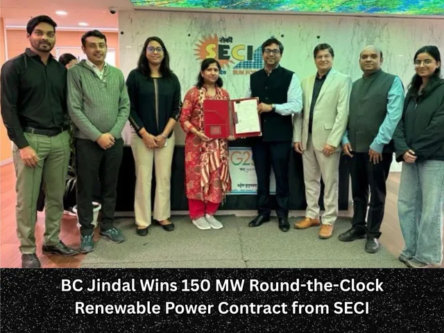 BC Jindal Wins 150 MW Round-the-Clock Renewable Power Contract from SECI