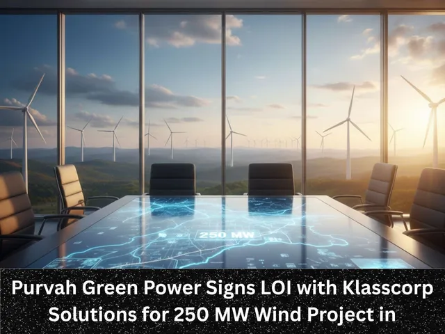 Purvah Green Power Signs LOI with Klasscorp Solutions for 250 MW Wind Project in Karnataka