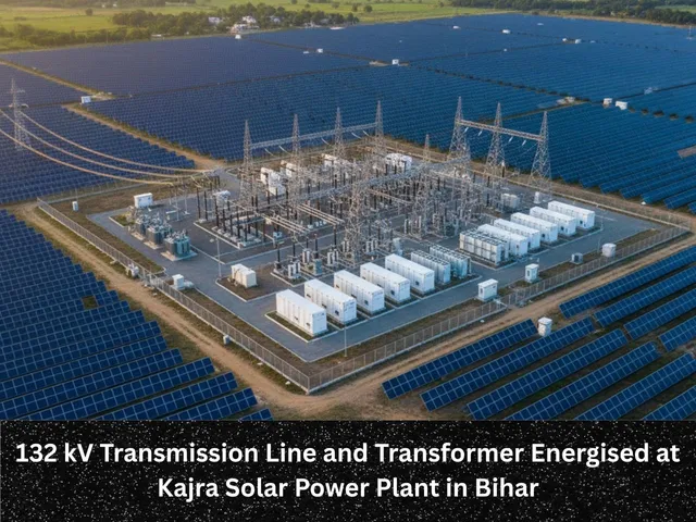 132 kV Transmission Line and Transformer Energised at Kajra Solar Power Plant in Bihar