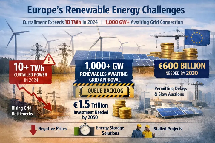 energy curtailment in europe