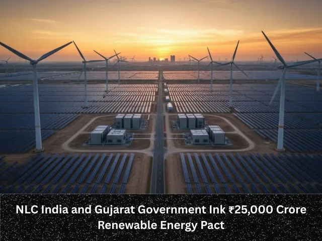 NLC India and Gujarat Government Ink ₹25,000 Crore Renewable Energy Pact