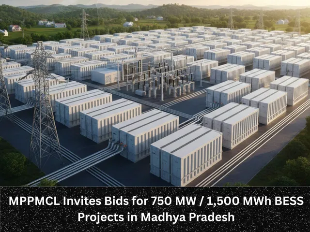 MPPMCL Invites Bids for 750 MW  1,500 MWh BESS Projects in Madhya Pradesh