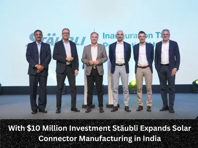With $10 Million Investment Stäubli Expands Solar Connector Manufacturing in India (1)