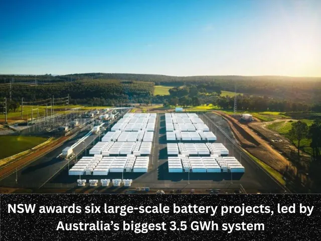 NSW awards six large-scale battery projects, led by Australia’s biggest 3.5 GWh system
