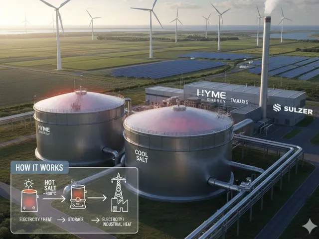 Denmark Unveils 1 GWh Molten Salt Battery for Long-Duration Energy Storage