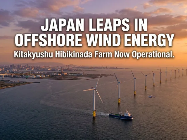 Japan’s Largest Offshore Wind Farm Begins Operations at 220 MW Kitakyushu Project