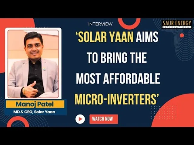 Solar Yaan Aims To Bring Most Affordable Micro Inverters: Manoj Patel