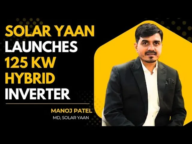 Solar Yaan Launches 125 kW Hybrid Inviters | Manoj Patel (CEO) Interview |REI 2025