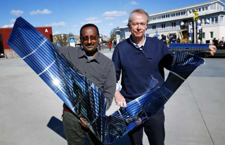 Fullerene-free Polymer solar cells manufactured using low-cost printing technology sets a new world record