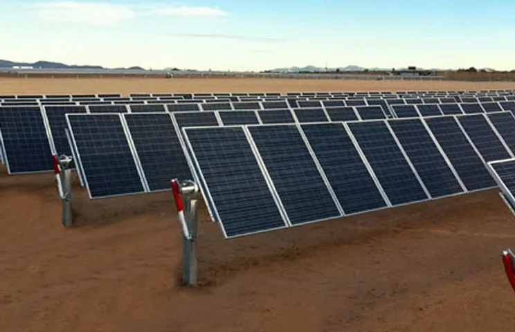 solar tracker power plant