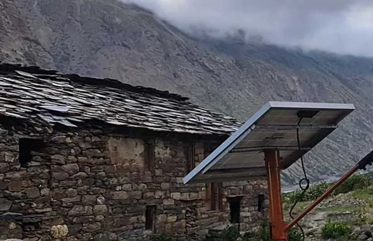 solar energy system, Solar toilets in Lahaul