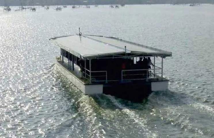 Solar Boats introduced at Peruvannamuzhi, Kerala