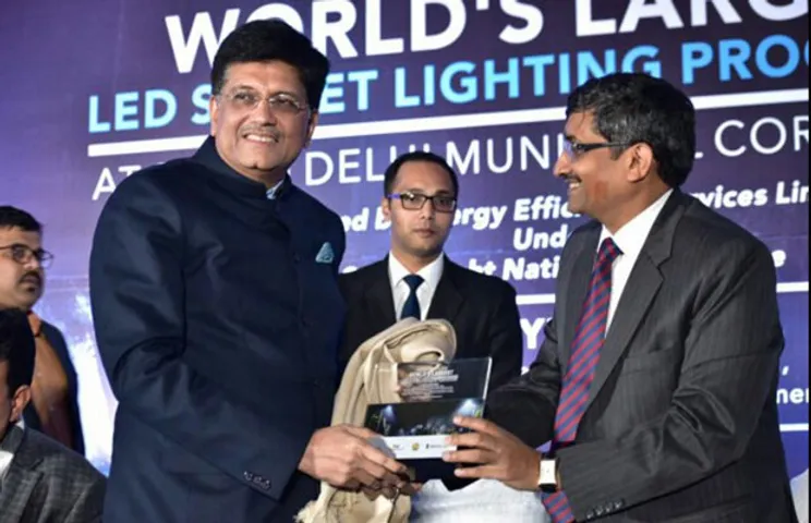 Piyush Goyal dedicates World’s Largest LED Street Lighting Programme to the Nation