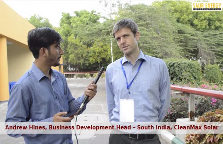 Andrew Hines, Business Development Head – South India, CleanMax Solar