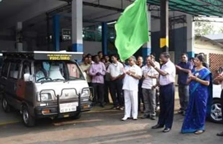 ISRO Unveils Indigenously Designed Solar Hybrid Electric Car