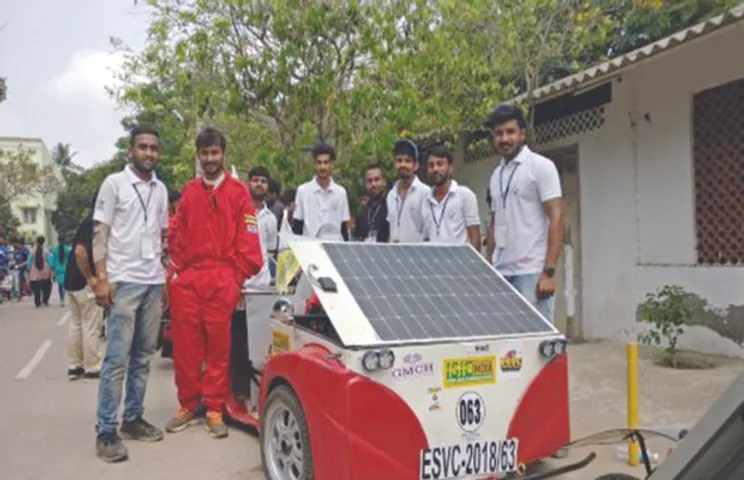 Solar-Electric Car Designed by GITS Students Ranked 5th in India