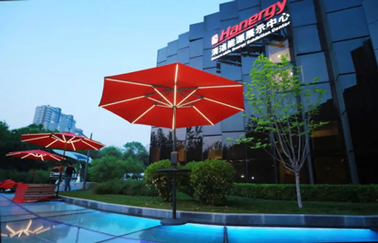 Hanergy solar power umbrella