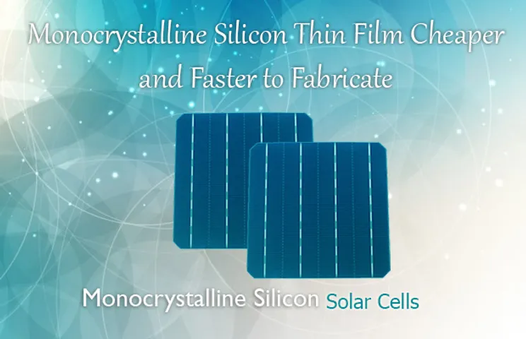 Monocrystalline Silicon solar cells