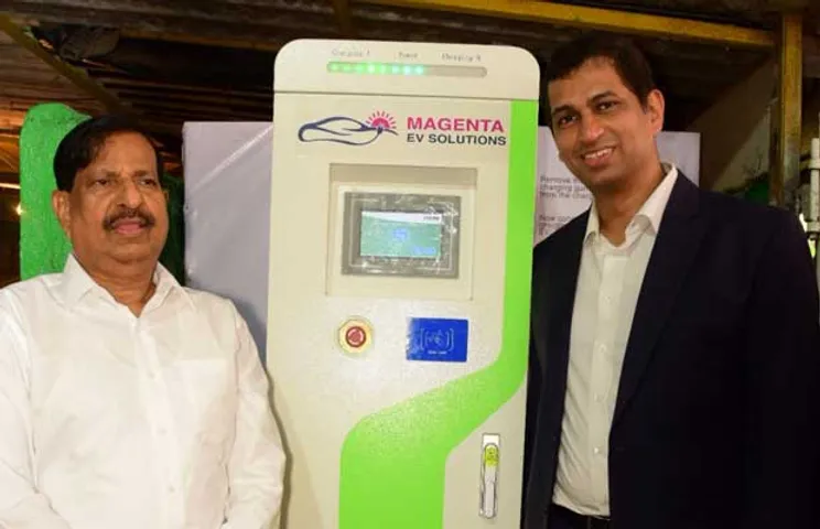 Magenta Power Solar Powered EV Charging Station