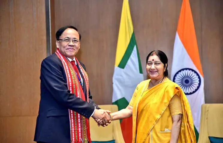 Myanmar with Sushma Swaraj