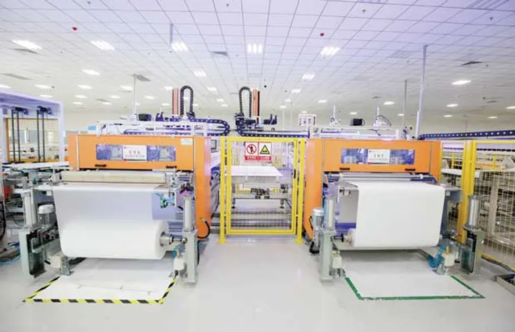 2nd EVA & TPT cutting and layout machine