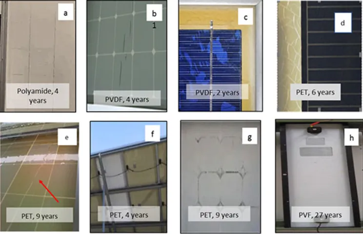 backsheet defects
