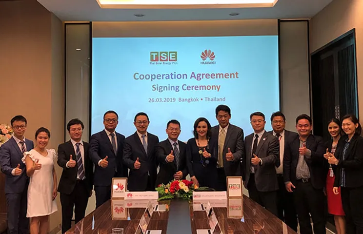 Thai Solar Energy Public Company and Huawei signed cooperation pact