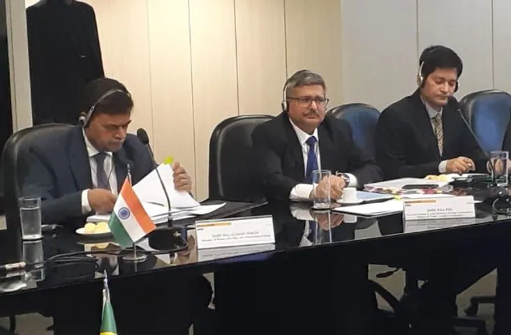 R.K. Singh at BRICS, Brailia