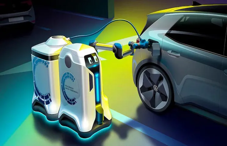 EV charging robot