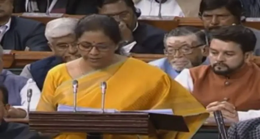 budget speech by Nirmala Sitharaman
