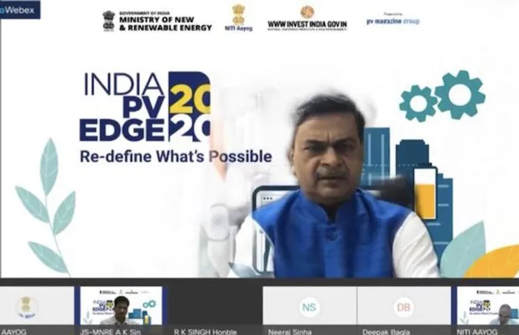 India Solar Imports RK Singh